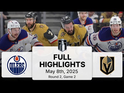 NHL Playoff Highlights | Oilers vs. Golden Knights | Gm 2 | May 08, 2025 img